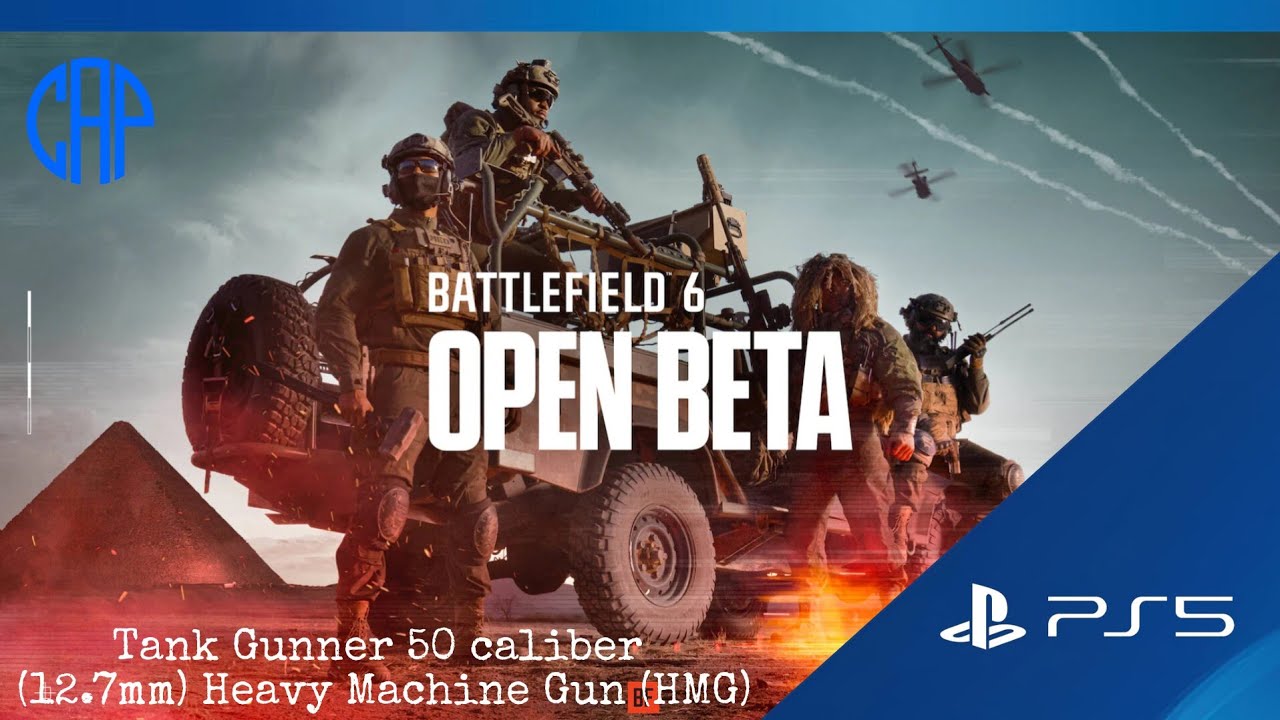 BATTLEFIELD 6 OPEN BETA Tank Gunner 50 caliber (12.7mm) Heavy Machine Gun (HMG)