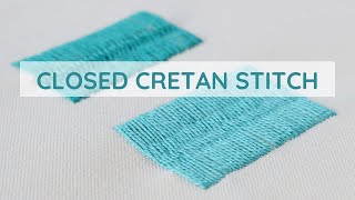 Closed Cretan Stitch: A Complete Hand Embroidery Video Tutorial