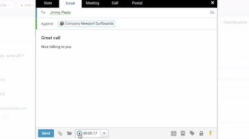 Emails, Notes, Meetings - Add a New Activity - Accelo