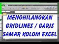 Menghilangkan  Gridlines atau Garis Samar pada Kolom Excel