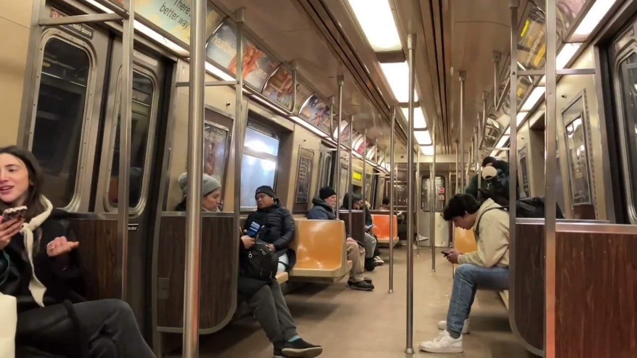 Ride on R-46 “N” train from 14th Street—Union Square to Times Square—42nd Street