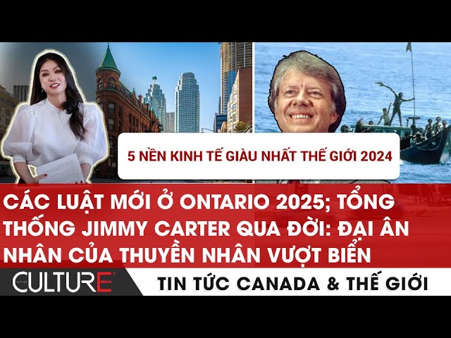 Outline Video 🔴215,000 hộ chiếu Canada bị ngừng trệ; Tổng thống Jimmy Carter qua đời|| TIN CANADA TG SÁNG 31/12