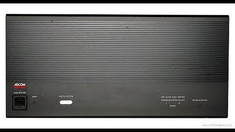 Adcom GFA 585 Part 3 Final - Reassembly and Testing