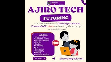 🚀 Achieve Academic Excellence with Ajiro Tech Tutoring! 📚 #igcse #edexcel #shorts