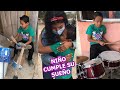 Niño fabricó BATERIA con materiales reciclados y Dios le concedió su deseo ❤🙌