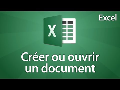 Vidéo: Comment Ouvrir Excel