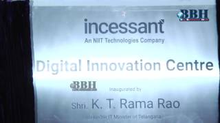 Digital Innovation Center Inaugurated by  K. Taraka Rama Rao  Hyderabad (NIIT)