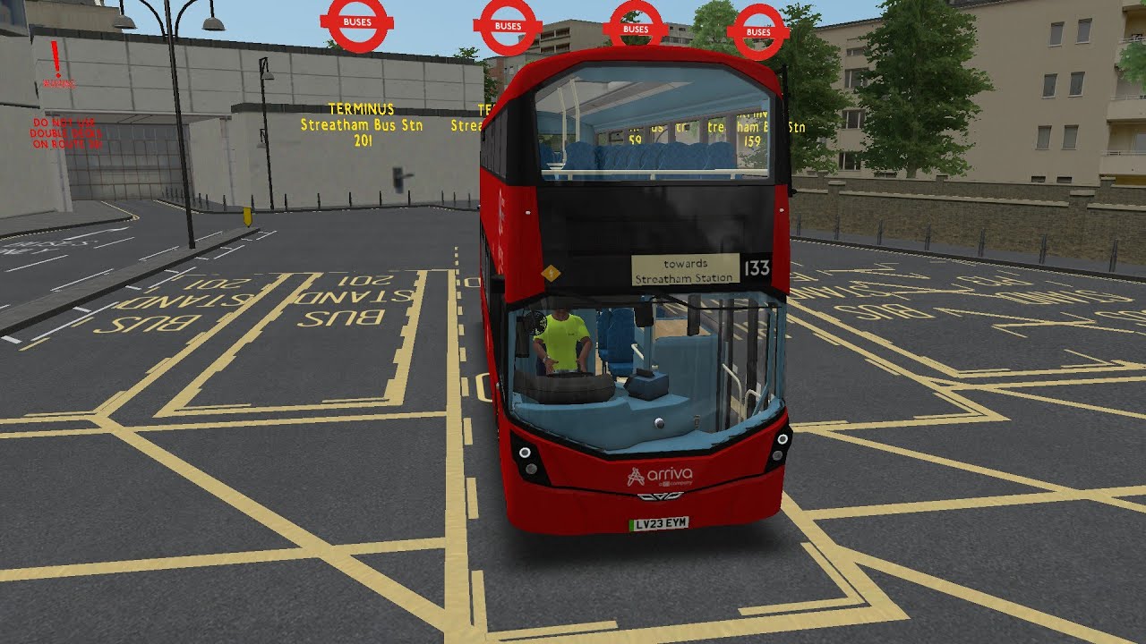 OMSI 2: Route 133 - Elephant & Castle to Streatham Station, Map - Add-On London