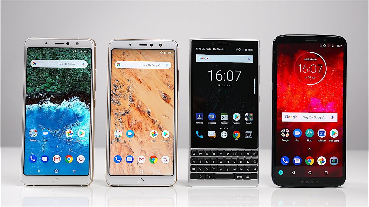BQ Aquaris X2 Pro vs. X2 vs. Blackberry KEY2 vs. Motorola Moto Z3 Play