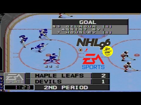 Sega Genesis NHL '96 - Stanley Cup Finals Game 4 - Toronto Maple Leafs at New Jersey Devils