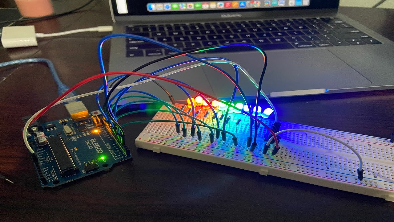 Arduino UNO r3 LED BAR GRAPH project Part 1 - YouTube