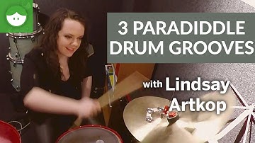 3 Paradiddle Drum Grooves with Lindsay Artkop