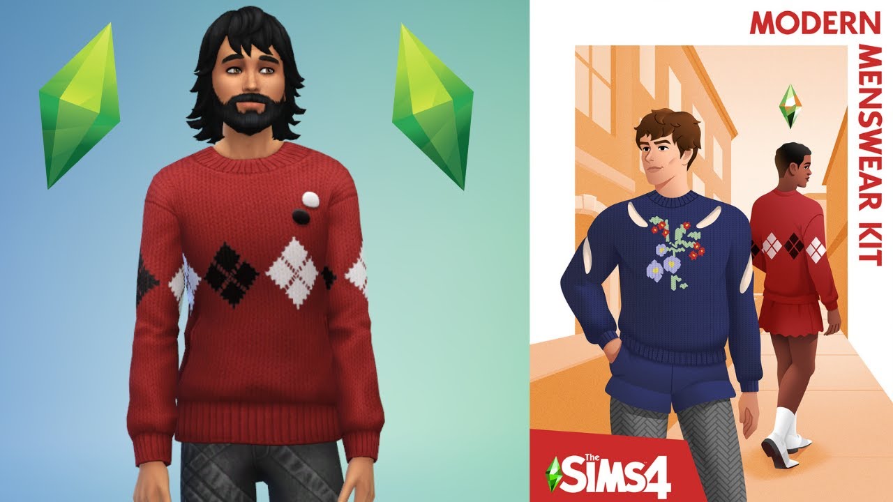 Sims 4 Modern Menswear Kit Review Youtube