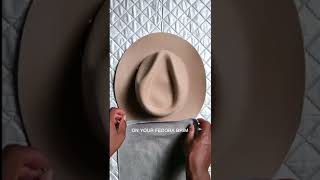 How to Straighten your Hat #Shorts #DIY