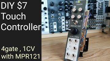 [ $7 ] DIY modular synth Touch controller with MPR121 , Arduino nano based CV/Gate controller