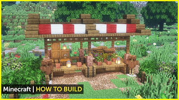 Minecraft How to Build a Market Stall (Tutorial)