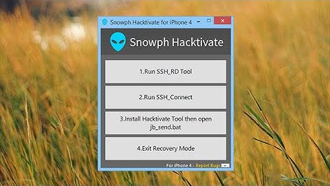 Snowph Hacktivate for iPhone 4 ios 7.1.2 or lower