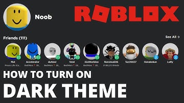 How to Turn on DARK MODE on ROBLOX in 30 SECONDS! - Tutorial