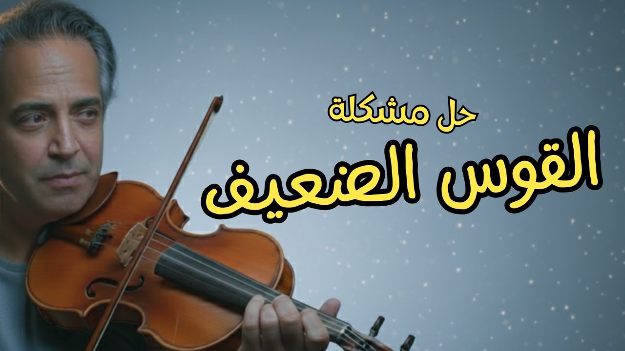 القوس الضعيف / سبب رعشة القوس  وفقدان التحكم أثناء العزف