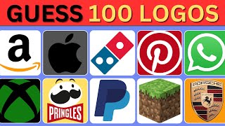 Guess the Logo in 3 seconds | 100 Famous Logos | Logo Quiz