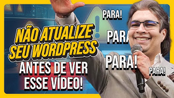 Não ATUALIZE SEU SITE WORDPRES antes de ver esse vídeo - Guia Completo (2024)