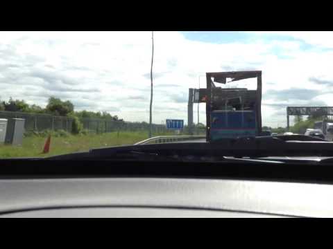 Dangerously stacked Greyhound waste collection bins Ireland