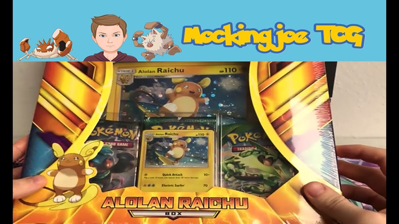 FULL ART PULL!! - Opening an Alolan Raichu Box - First YouTube video!