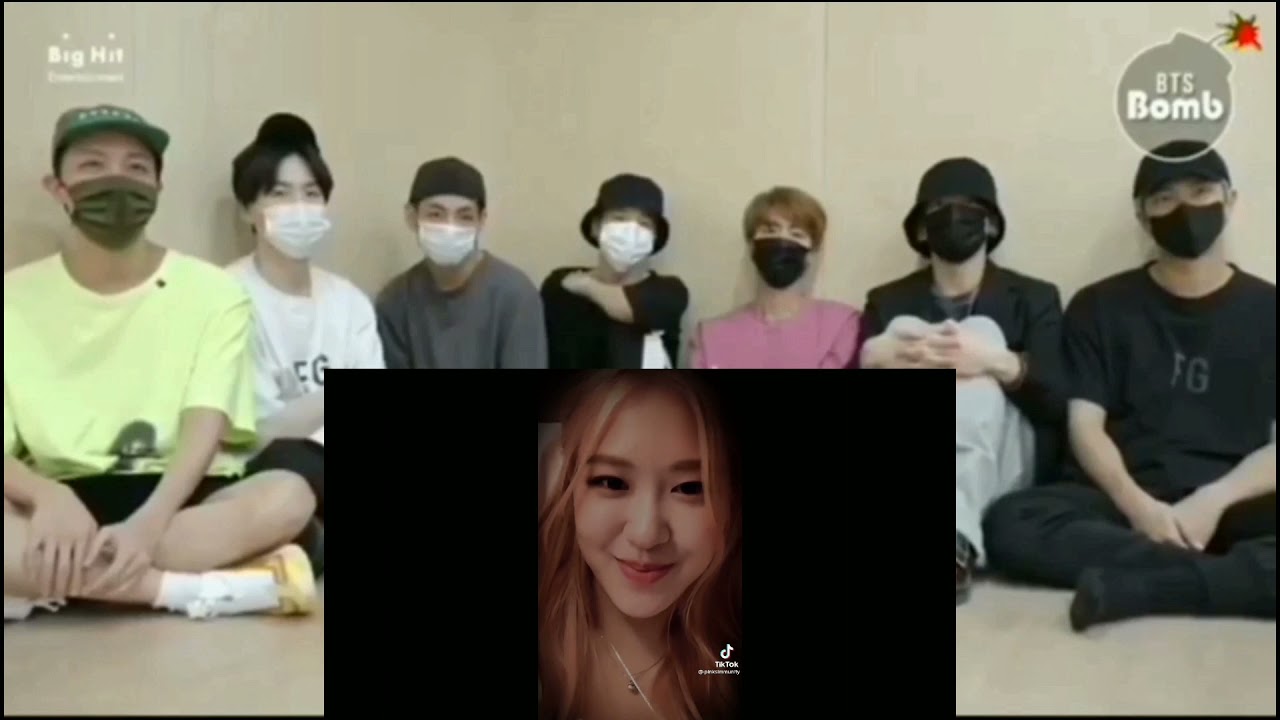 BTS reaction to BLACKPINK (Rose Tik tok)