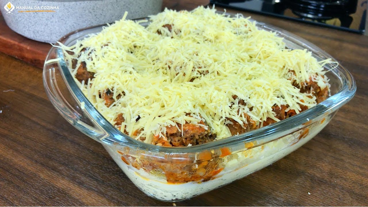 ALMOÇO FÁCIL ALMÔNDEGAS GRATINADAS COM PURÊ DE BATATA