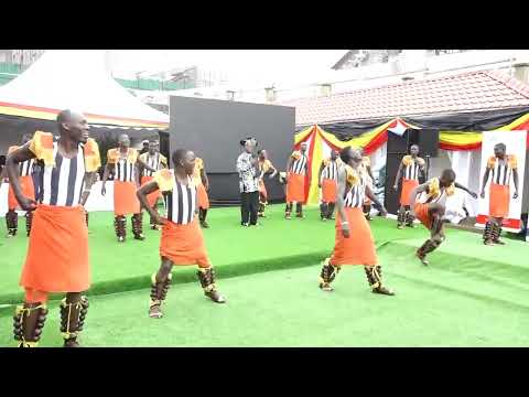First Lady Enjoying Ankole Traditional Dance Ekitaguriro