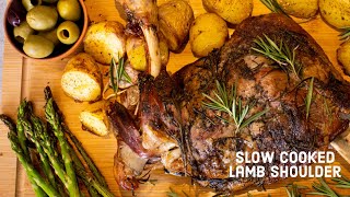 Slow Cooked Rosemary Garlic LAMB SHOULDER - Easy Sunday roast