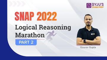 SNAP 2022 Logical Reasoning Marathon | Target SNAP Logical Reasoning Section | Part 2 #snap2022