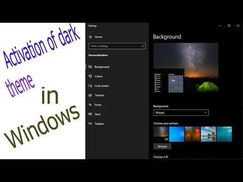 Activation of dark Mode in windows 7, 8, 8.1, and 10