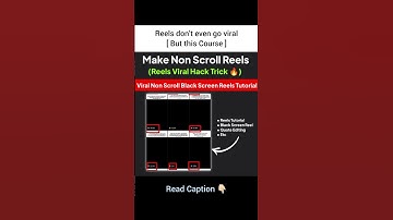How to make not scrolling reels on Instagram non scroll reels kaise banaye #shorts