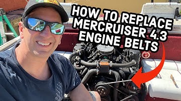How To Replace Mercruiser 4.3 Alternator and Power Steering Belt
