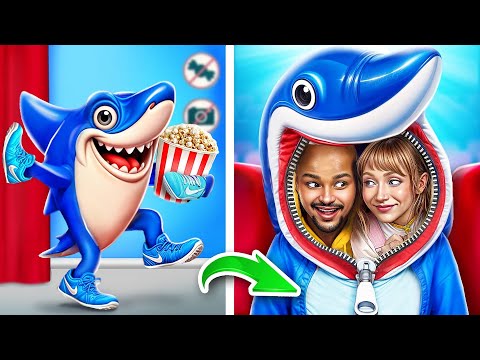 ¡Italian Meme Fake vs Real en la Vida Real! ¡Challenge de Colarse en el Cine Fácil!