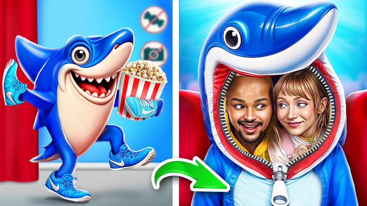 ¡Italian Meme Fake vs Real en la Vida Real! ¡Challenge de Colarse en el Cine Fácil!