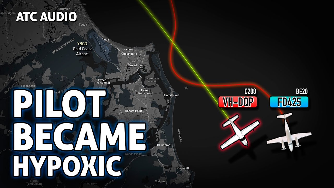 Пилот уснул в кабине: кризис гипоксии Cessna 208 | Real ATC Audio