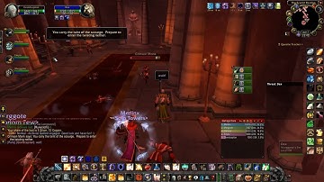 WoW classic HC pala tank with UHC addon rushes at strat live