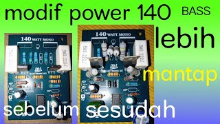modif power 140watt bass lebih nendang | driver power 140watt