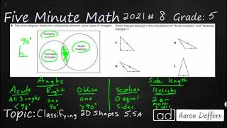 5th Grade STAAR Practice Classifying 2D Shapes (5.5A - #9)