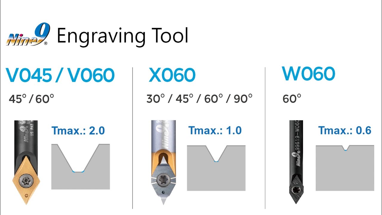 NINE9 X060 Multi-Angle Engraving Tool - CNC Support CC