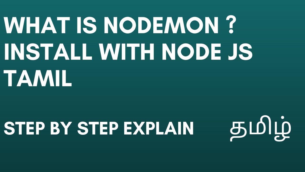 What Is Npm Install Nodemon What Is Npm Install Nodemon