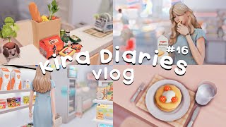[The sims4] Vlog // Kira diaries #16 (The end)// Grocery store, Strawberry pancake, Snacks, and more