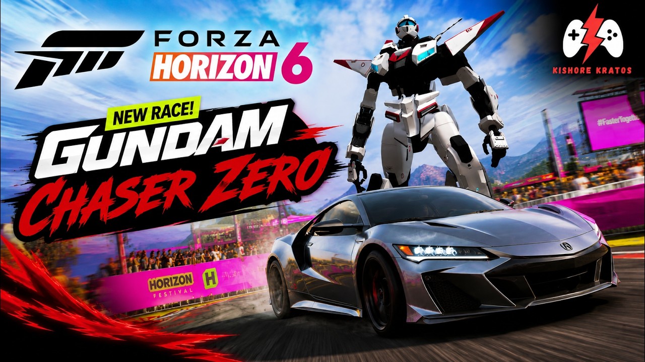 Gundam Chaser Zero 🏯 ️| Forza Horizon 6 | KishoreKratos #gaming # ...