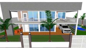 How to Build Modern GLASS House Design Tutorial with Planner 5d