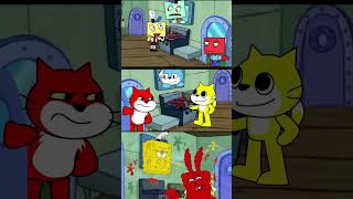 FNF Mr. Krabs Gets Mad: New Scratch vs Square Krusty Karoling Mods Showdown! #krab #fnf