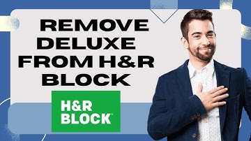 How to remove Deluxe from H&R Block 