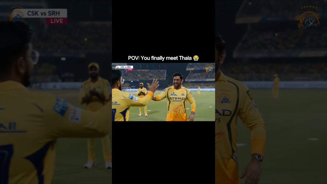 Every CSK fan imagined this moment once 🥺 #csk #msdhoni