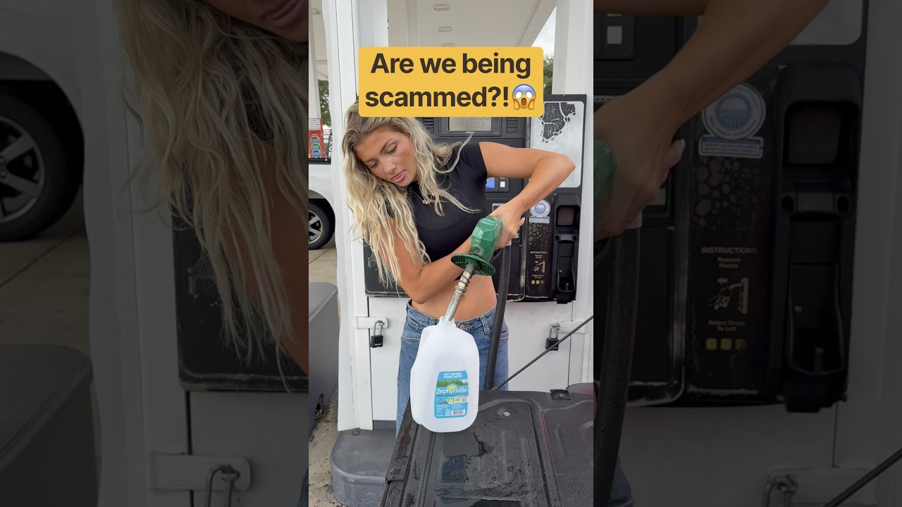Testing out sketchy gas stations Diesel?!🤯 #gas #diesel #economy #truck #salliegeace